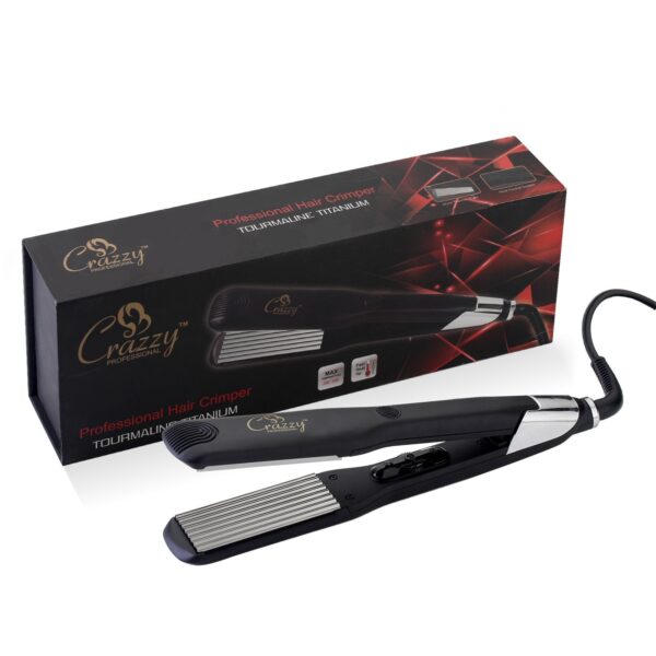 Crazzy professional hair crimper tourmaline titanium