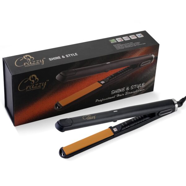 Crazzy professional hair straightener Ionic titanium