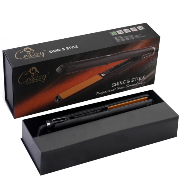 Crazzy professional hair straightener Ionic titanium