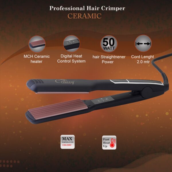 Crazzy professional hair crimper ceramic