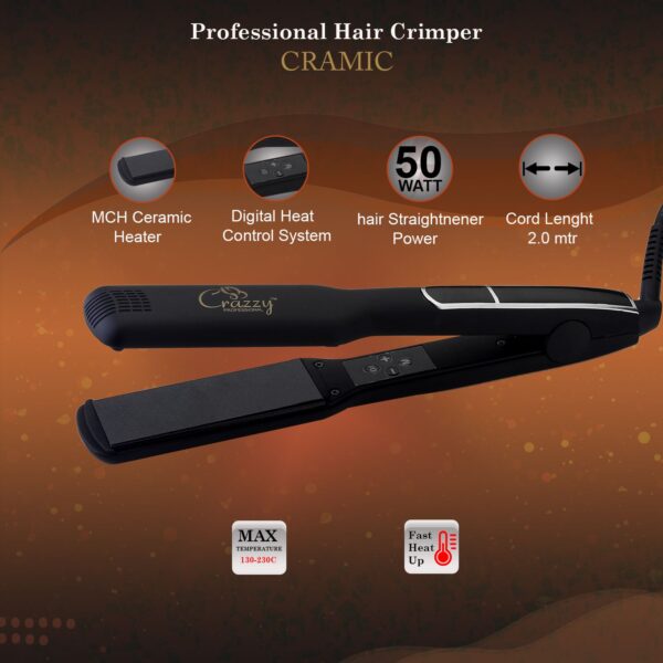 Crazzy professional hair straightener Ceramic