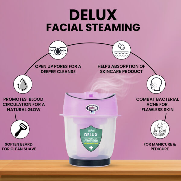 crescent delux facial steamer vaporizer facial steaming for pores