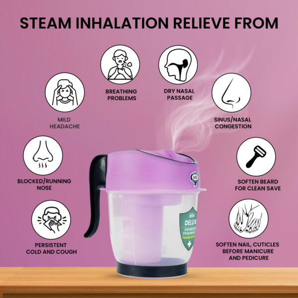 crescent delux facial steamer vaporizer steam inhalation benefits