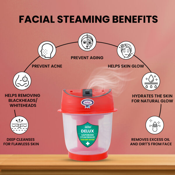 crescent delux facial steamer vaporizer facial steaming benefits