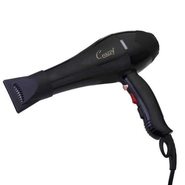 Crazzy Professional Turbo Hair Dryer Black