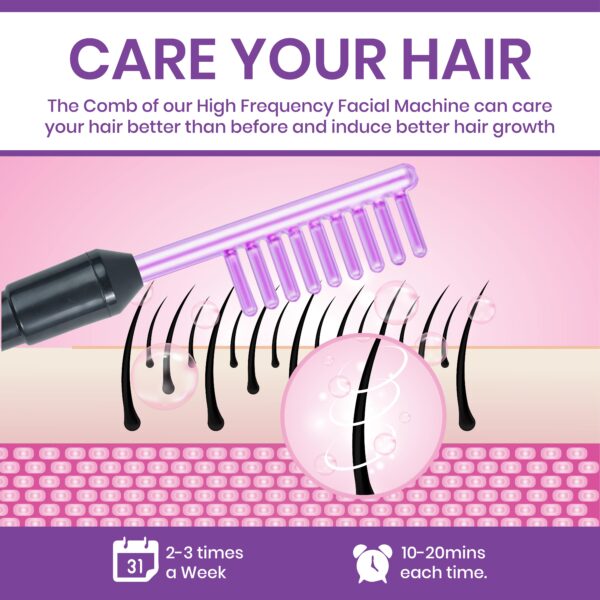 Crescent Premium High Frequency Ozone Treatment Beauty Machine hair loss prevention