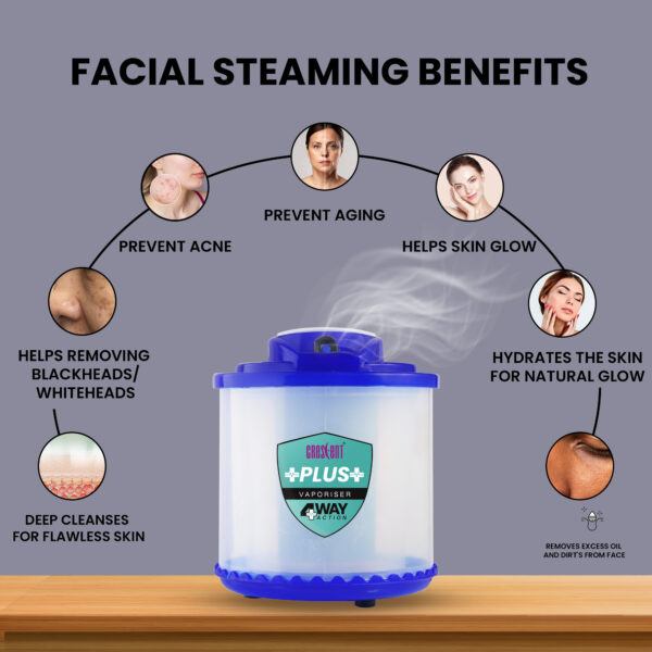 crescent plus facial steamer vaporizer deep cleansing