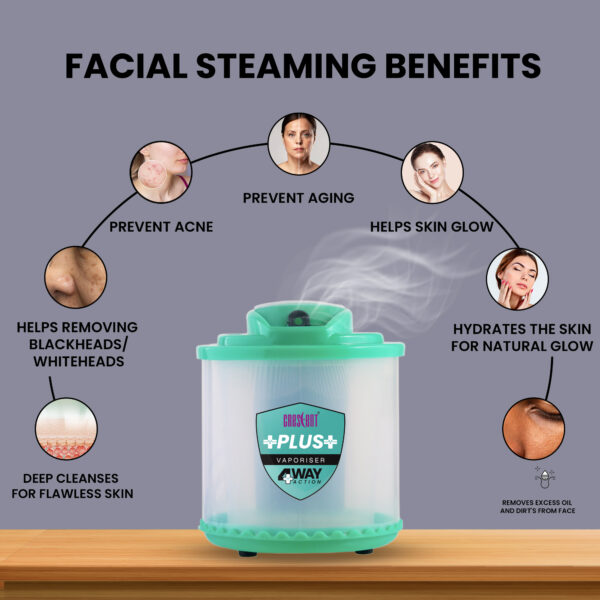 crescent plus facial steamer vaporizer glowing flawless skin