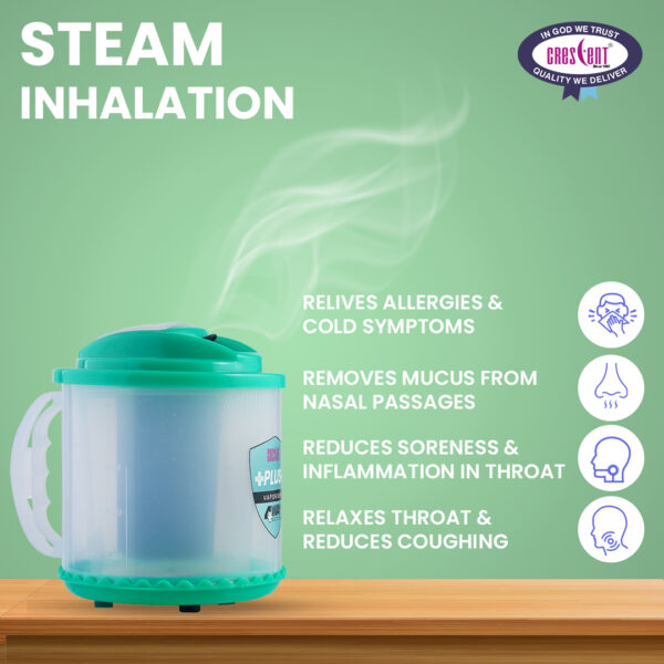 crescent plus facial steamer steam inhalation