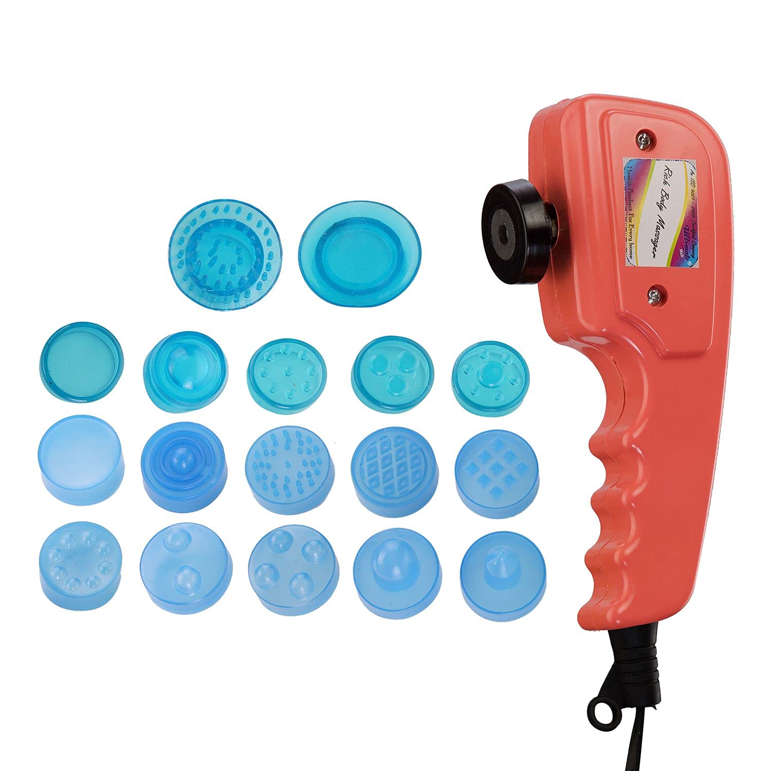 CRESCENT Ultimate Rich 18-in-1 Quick Relief Magnetic Full Body Electric Massager, Red