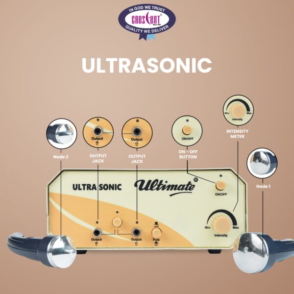 crescent Ultimate Ultrasonic Machine for Healthier and Youthful Skin Metal