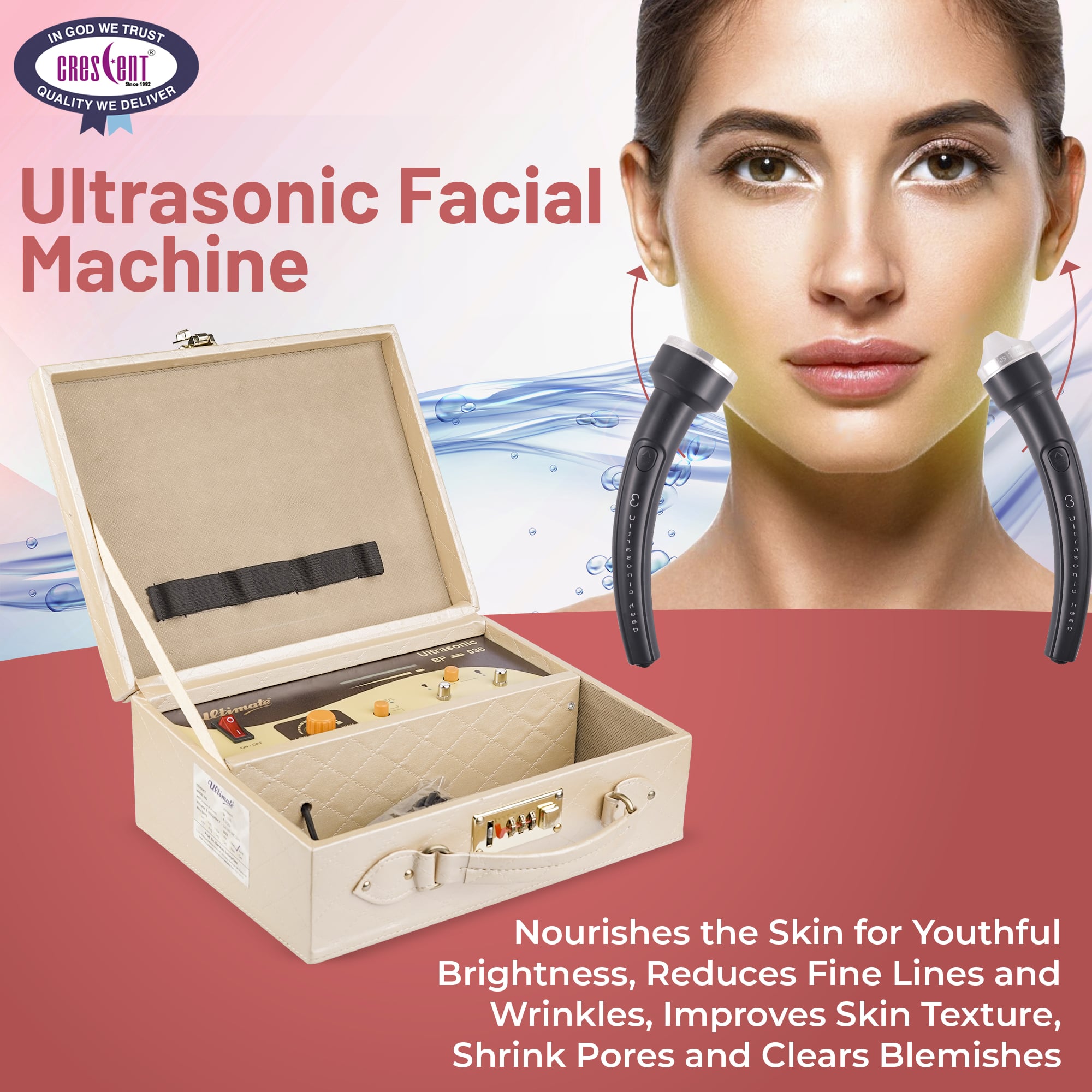 Ultimate Ultrasonic Machine for Healthier and Youthful Skin, Peti