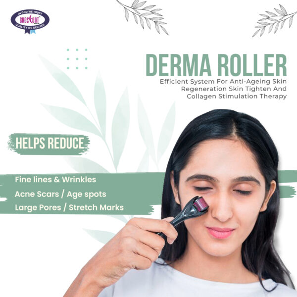 crescent derma roller reduce fine line and acne