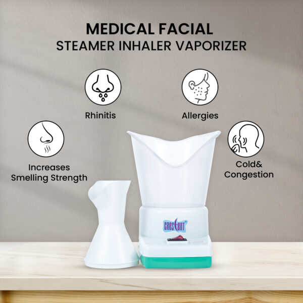 Crescent facial sauna vaporizer