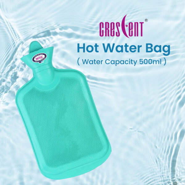 crescent hot water bag 500 ml water capacity