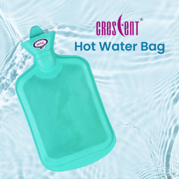 crescent hot water bag green