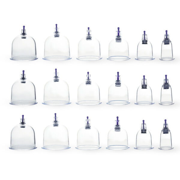 Crescent Hijama Cups 18 piece set