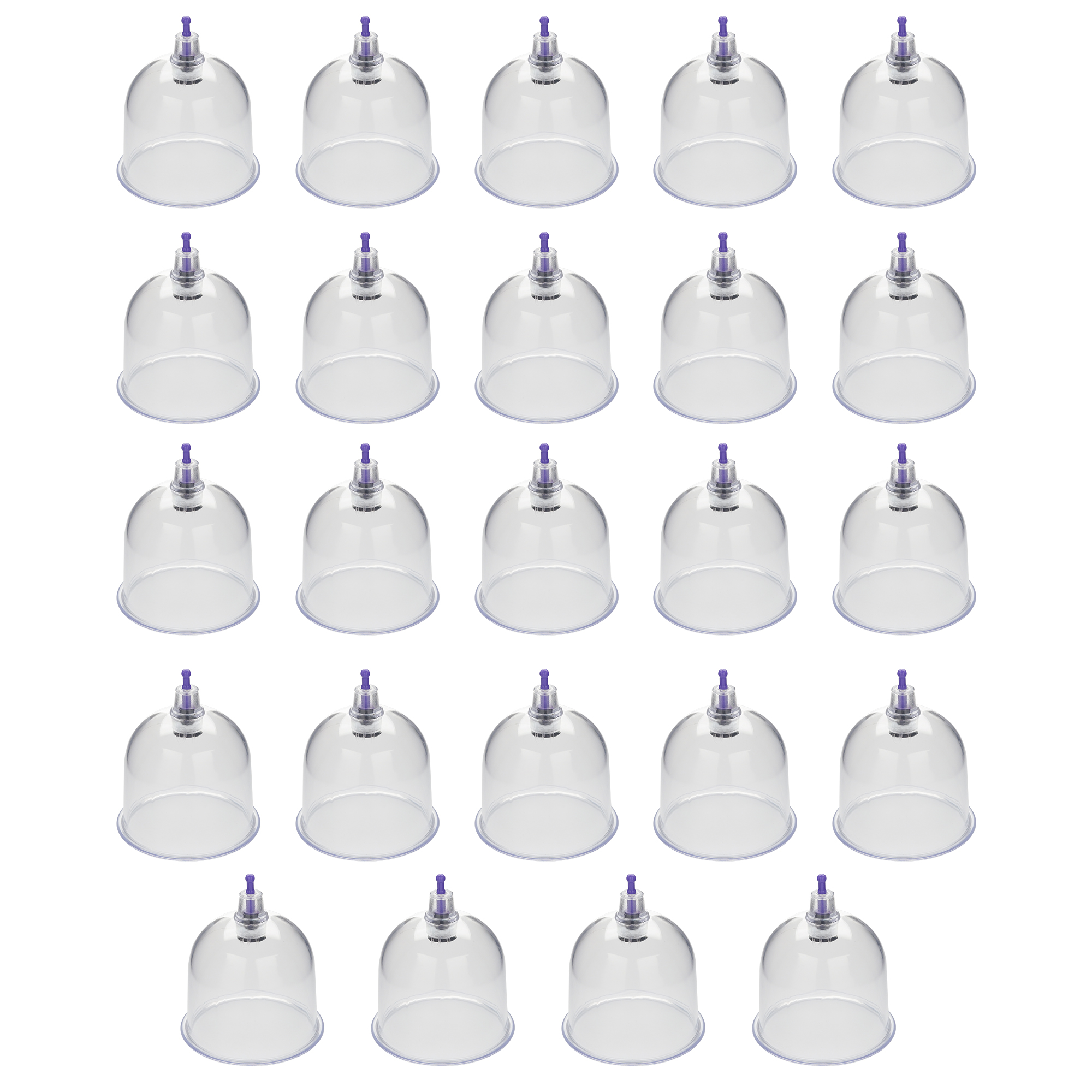 Crescent Hijama Cupping Therapy Cups(Only)| (Cup Size No:1, 24 Pcs)