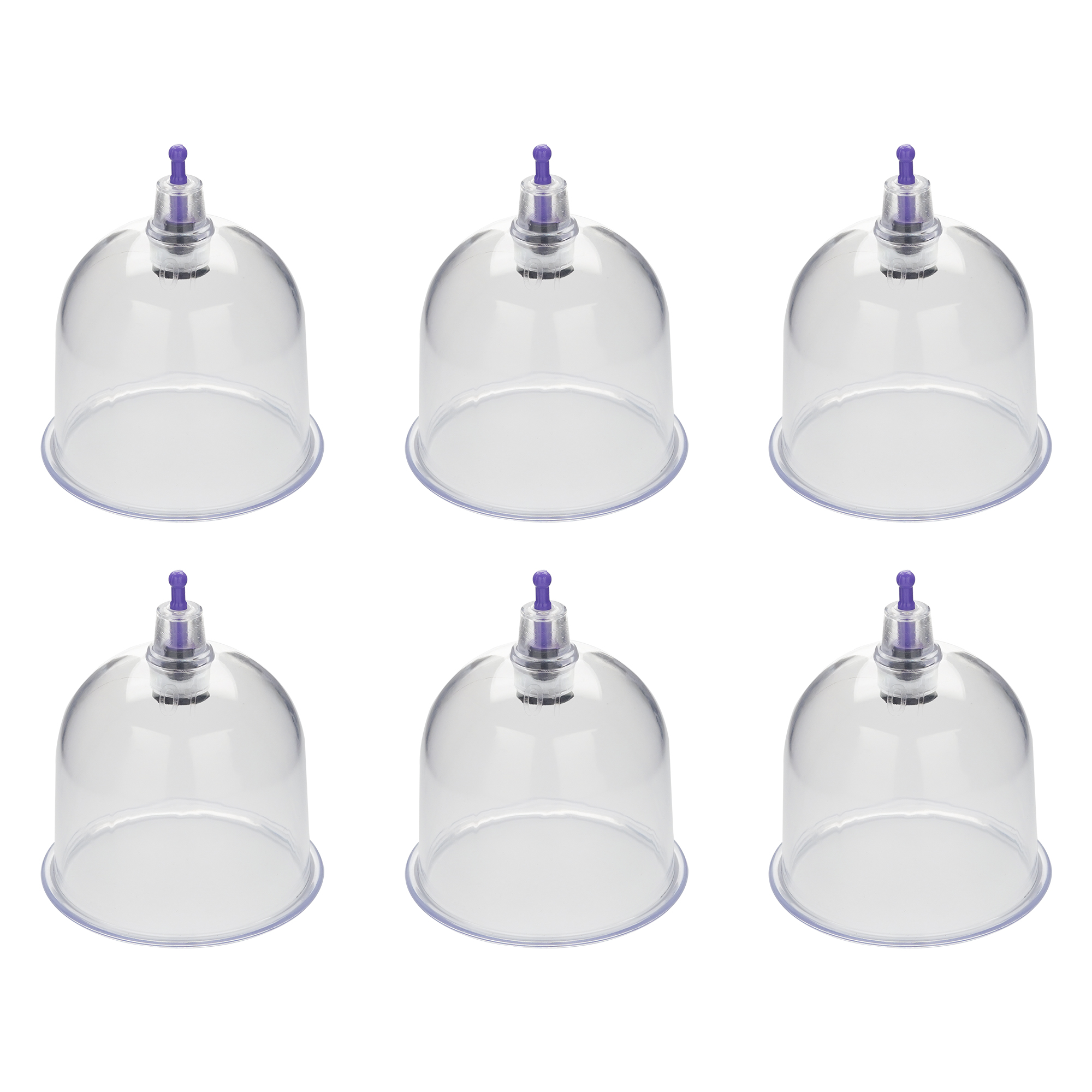 Crescent Hijama Cupping Therapy Cups(Only)| (Cup Size No:1, 6 Pcs)