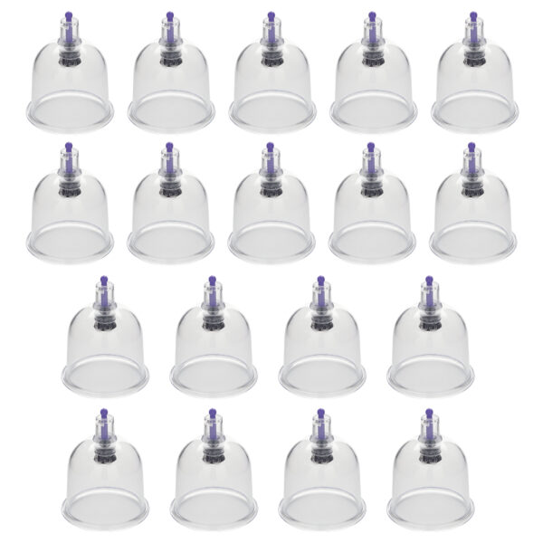 Crescent Hijama Cups 18 piece set size 3